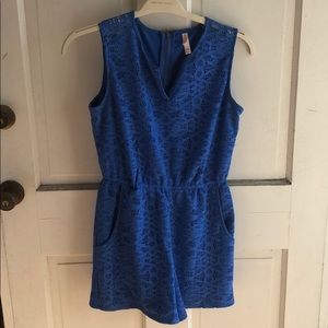 Blue Lace Romper Target Brand
